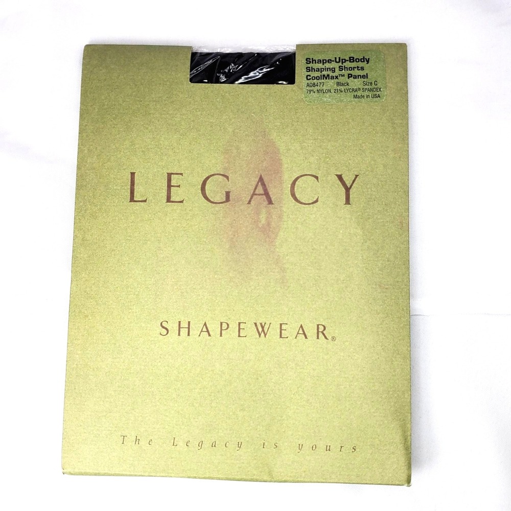 Legacy Shape-Up-Body Shaping Shorts CoolMax Panel Size C Black A08477